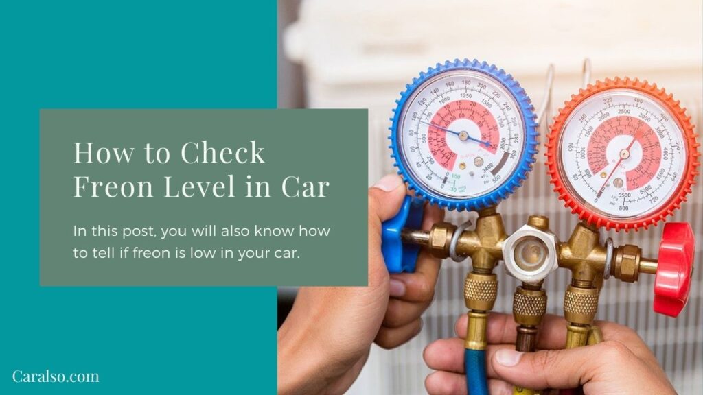 how to check freon level in car