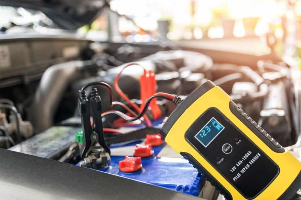 charge a car battery using a car battery charger
