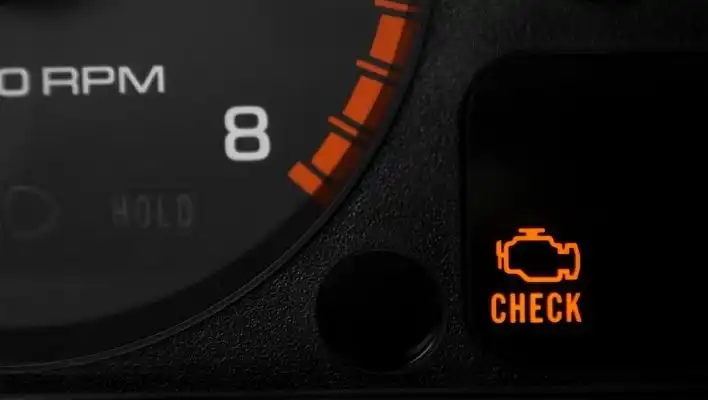 check engine light on