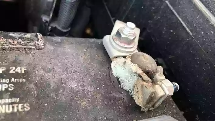 corroded or loose battery connections