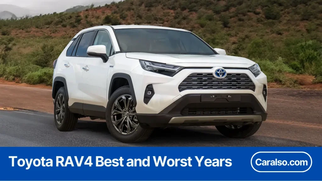 Used Toyota RAV4 buying guide showing best and worst model years based on reliability and recalls