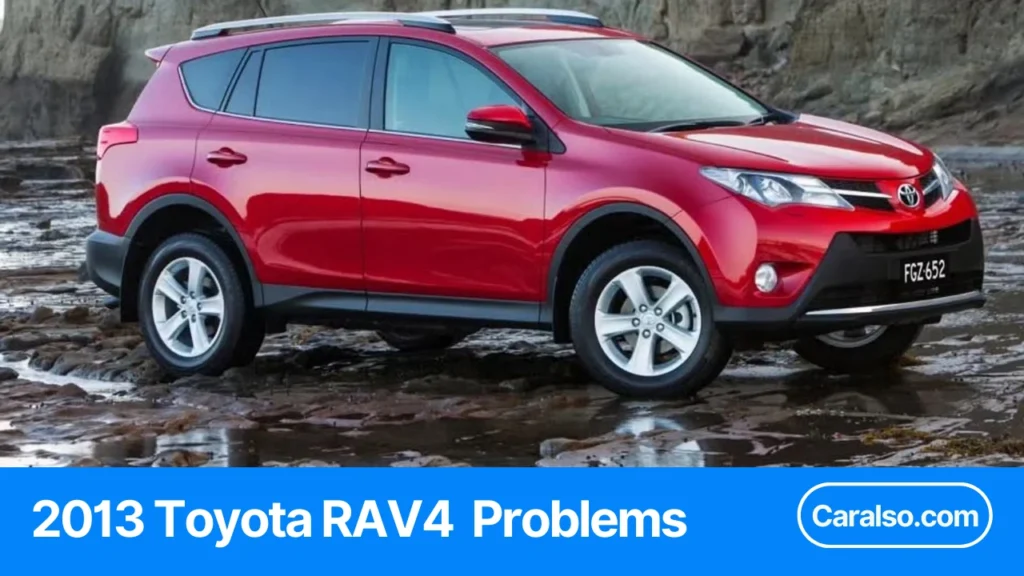 A used-car inspection summary table of 2013 rav 4 problems, including torque converter shudder, recall checks, and quick tests.