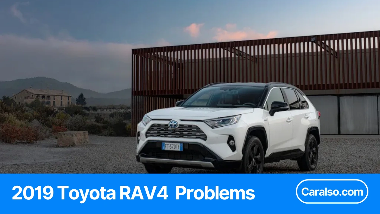 Summary table showing common 2019 RAV4 problems, key symptoms, and whether each is a recall, TSB, or CSP.