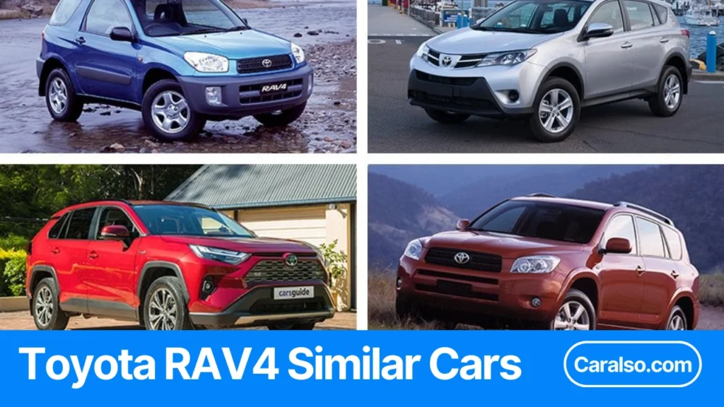 Cars similar to RAV4 comparison chart showing mpg, cargo space, and starting price for top compact SUV alternatives.
