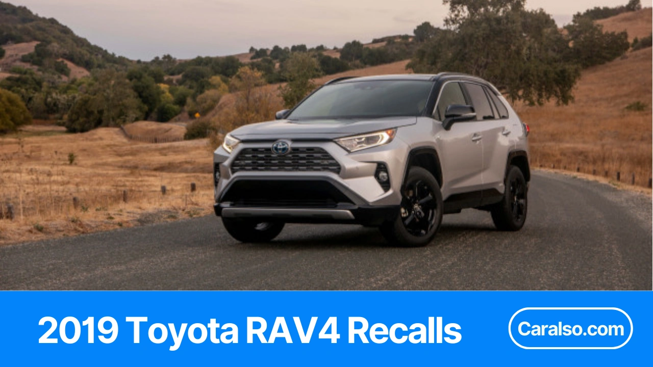 A quick summary table of 2019 Toyota RAV4 recalls with NHTSA campaign numbers, Toyota codes, and a VIN check reminder.