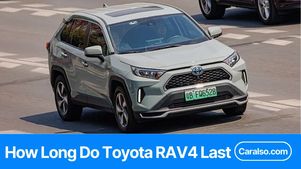 A lifespan summary table showing how long do Toyota RAV4 last in miles and years across different driving and maintenance scenarios.
